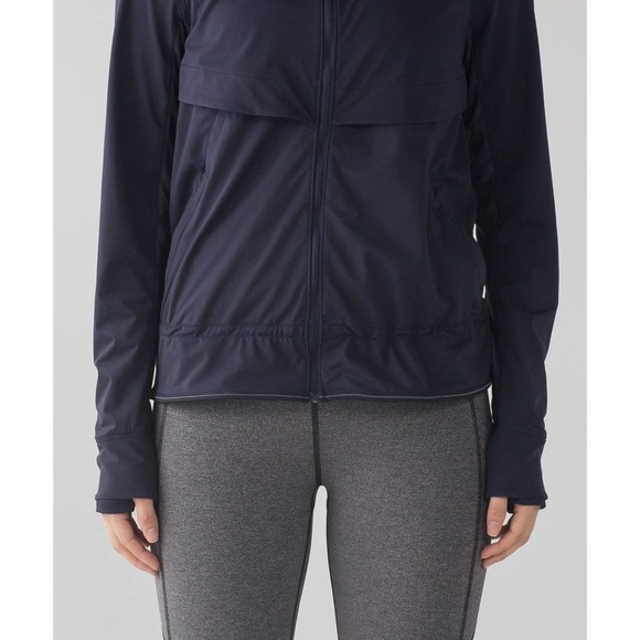Lululemon Kicking Asphalt Jacket Midnight Navy Full Zip Women's Size 8 H14499 - Picture 4 of 16